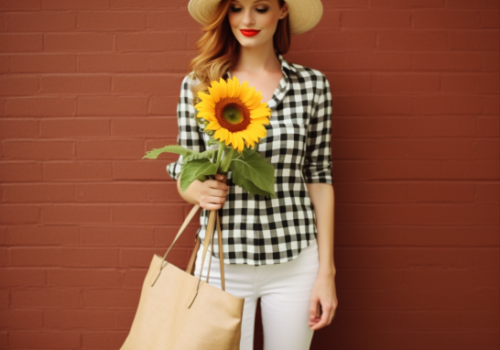Woman Sunflower Bag