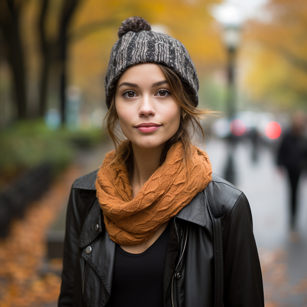 Woman Dressed For Fall